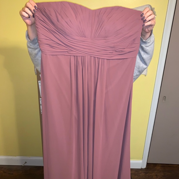 David’s Bridal F15555 Strapless Dress “Rosewood” - Picture 2 of 4